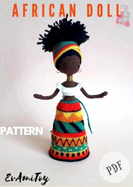 Кукла Африканка. Крючком